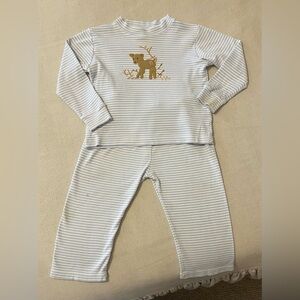 Squiggles by Charlie Blue and White Striped set